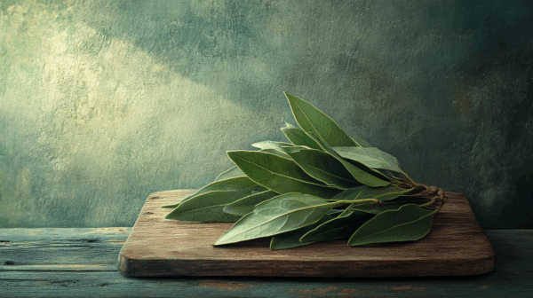 u8628881879 photorealistic photograph of fresh bay leaves sta 15a109f8 bc90 4123 84dc aa7d93b5667b 1