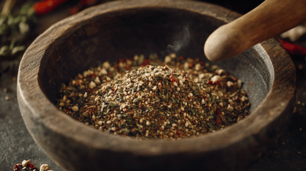 u8628881879 realistic macro shot of zaatar spice blend in rus 6e7f08db eddf 4557 91d2 a7667d8c260e 0
